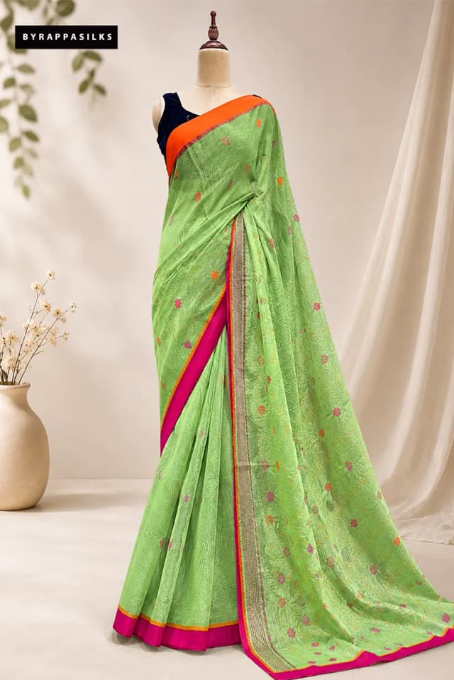 Linen Cotton Saree AA307172