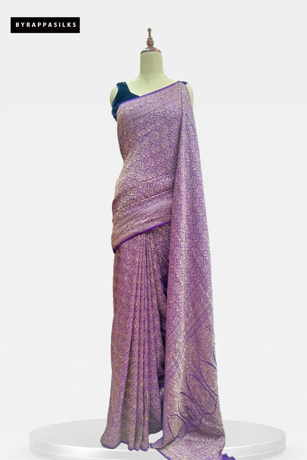 Banarsi Saree Purple Colour AA200944