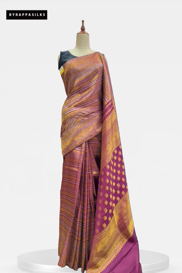 Pure Kanchipuram Saree Brocade Design AA204199