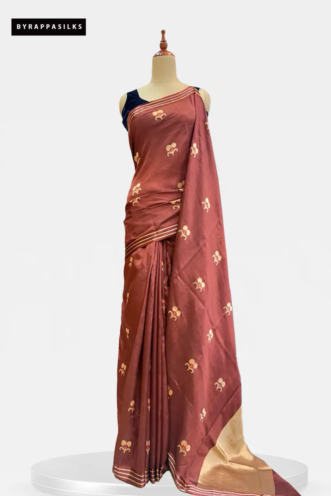 Kathan Banaras Saree Light Maroon AA205129