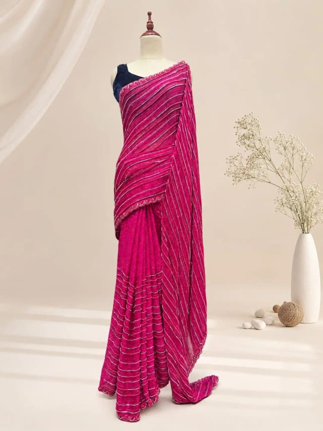 Designer Saree Pink AA306896