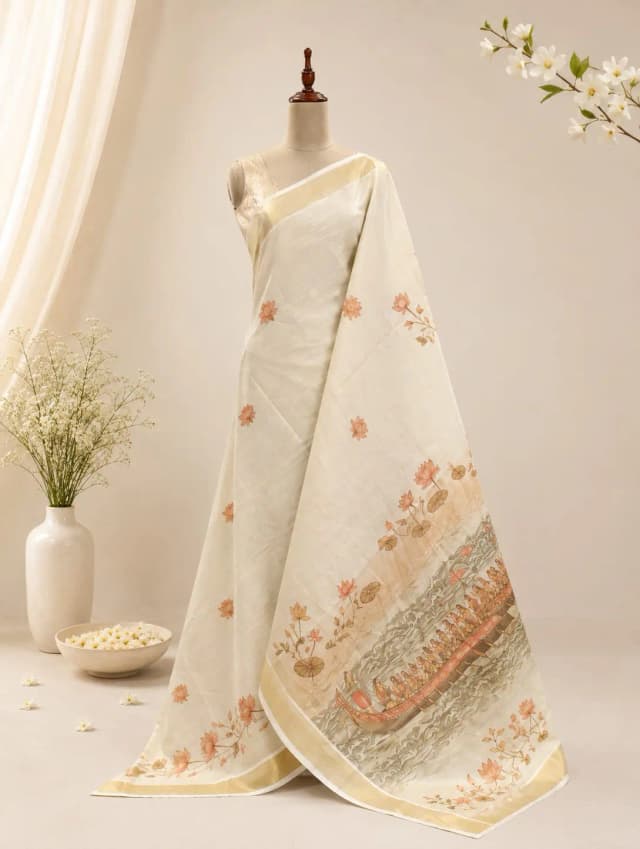 Cotton Saree Off White AA314931