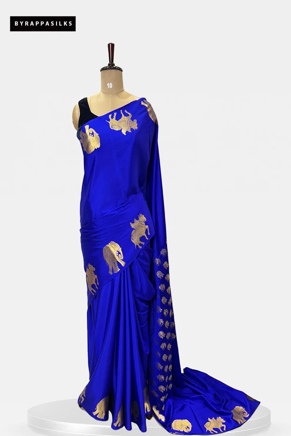 Pure Mysore Silk - Royal Blue Colour QS273170